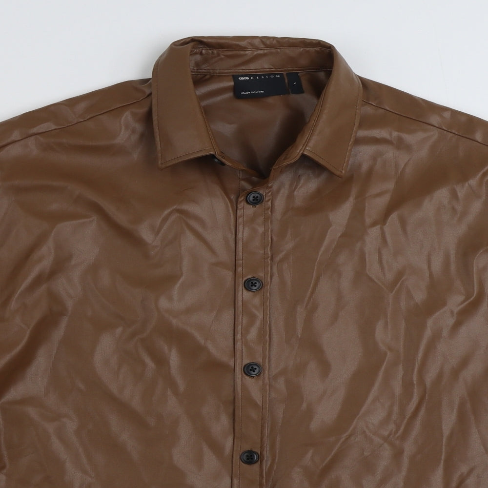 ASOS Mens Brown   Jacket  Size L  Button