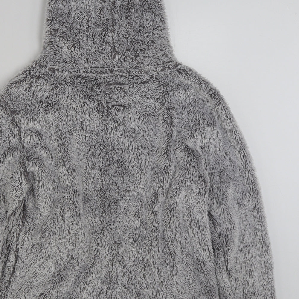 F&F Womens Grey  100% Polyester Pullover Hoodie Size L  Pullover