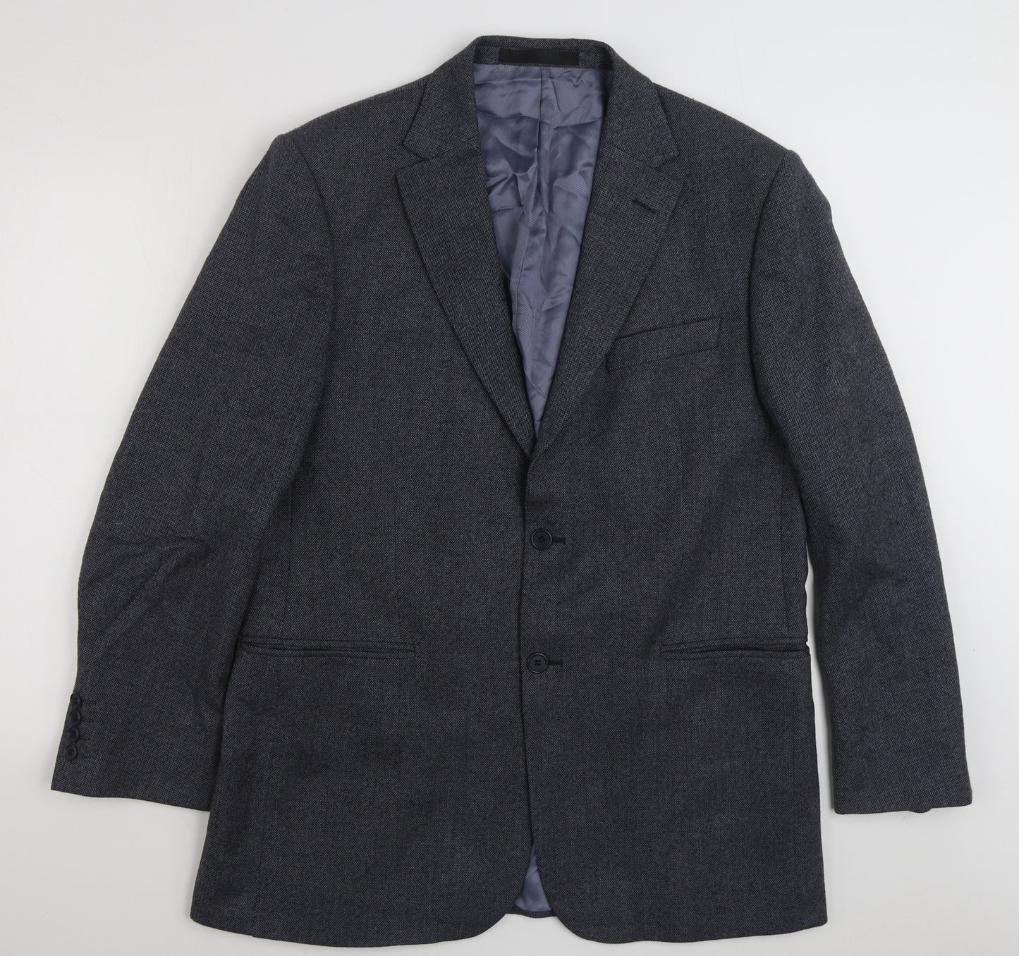 Marks and Spencer Mens Blue  Wool Jacket Suit Jacket Size M