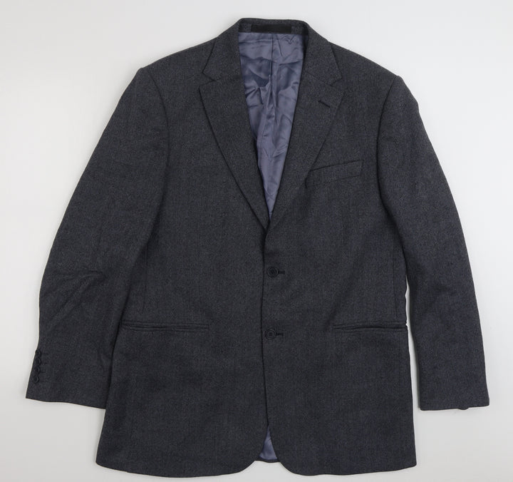 Marks and Spencer Mens Blue  Wool Jacket Suit Jacket Size M