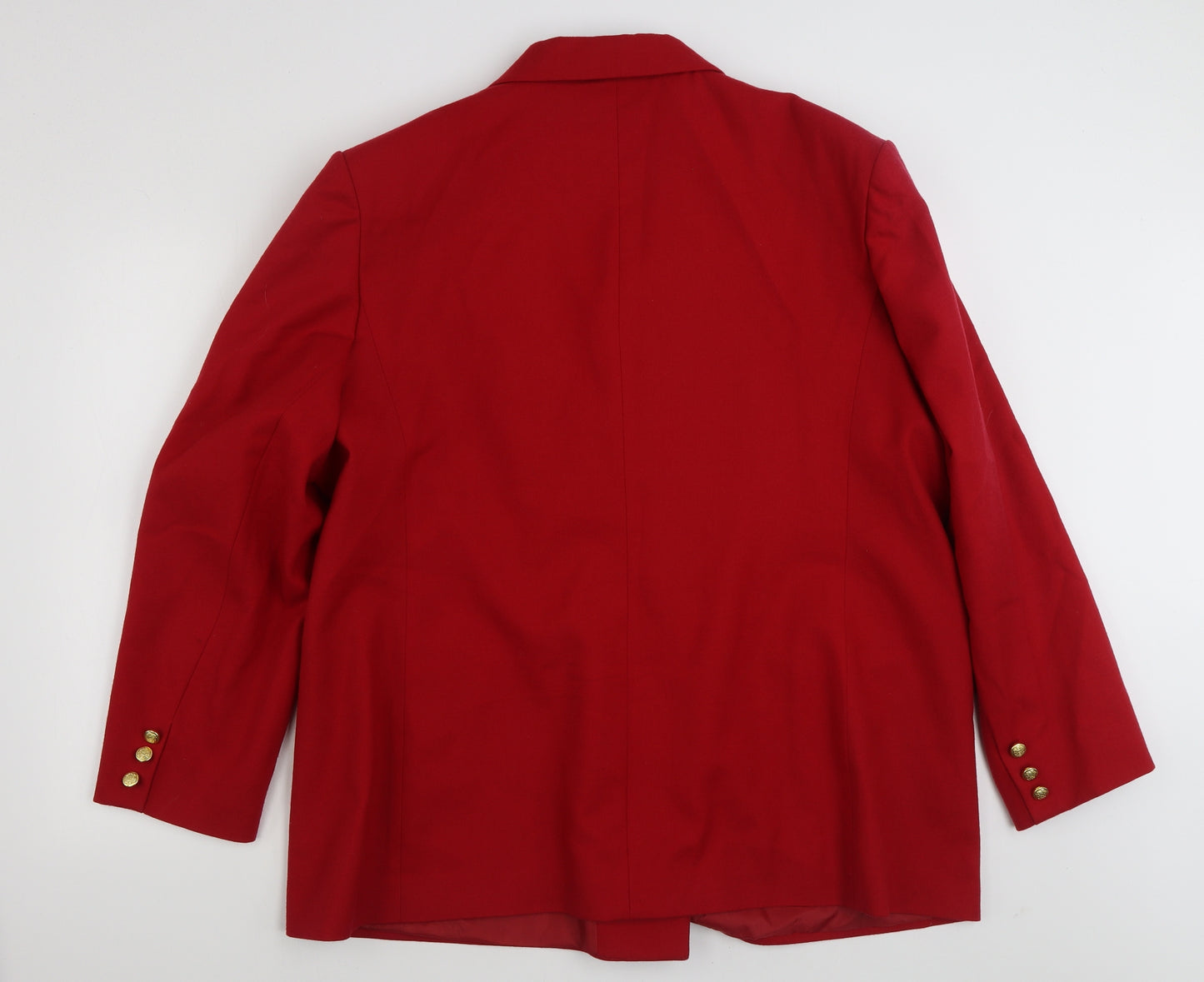 Essentials Womens Red   Jacket Blazer Size 22  Button