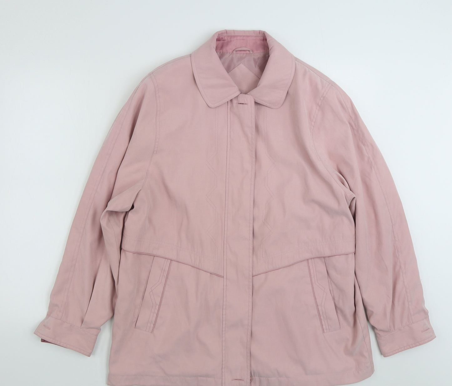 Berkertex Womens Pink   Jacket  Size 14  Zip - Size 14-16