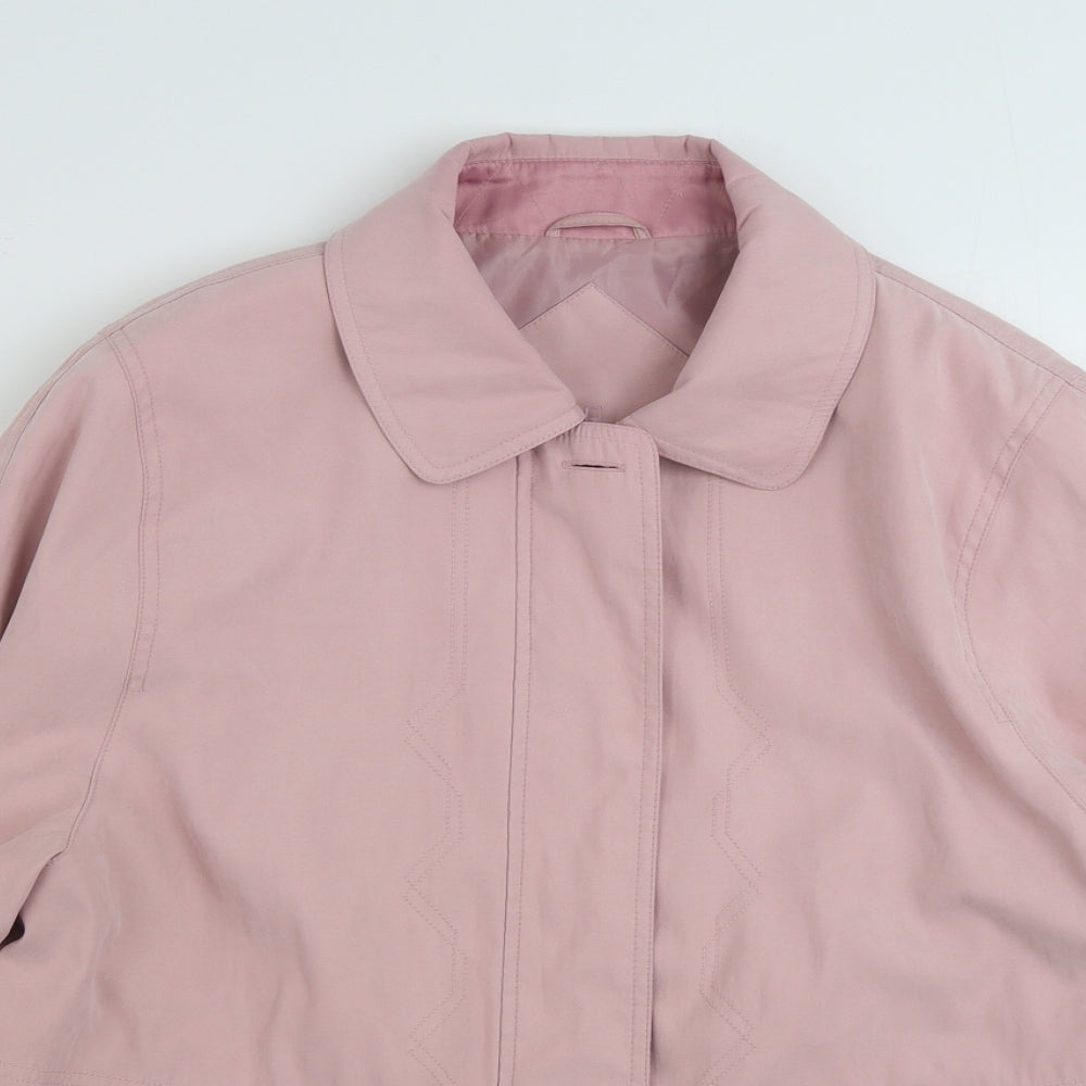 Berkertex Womens Pink   Jacket  Size 14  Zip - Size 14-16
