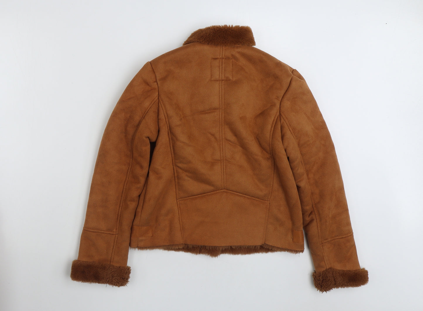 River Island Girls Brown   Jacket  Size 11-12 Years  Zip