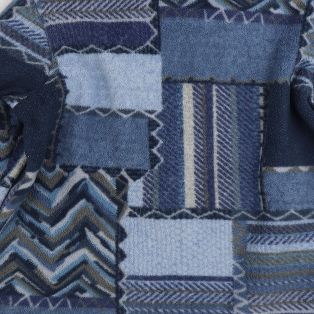 Classics Womens Blue Geometric  Jacket  Size 12  Zip
