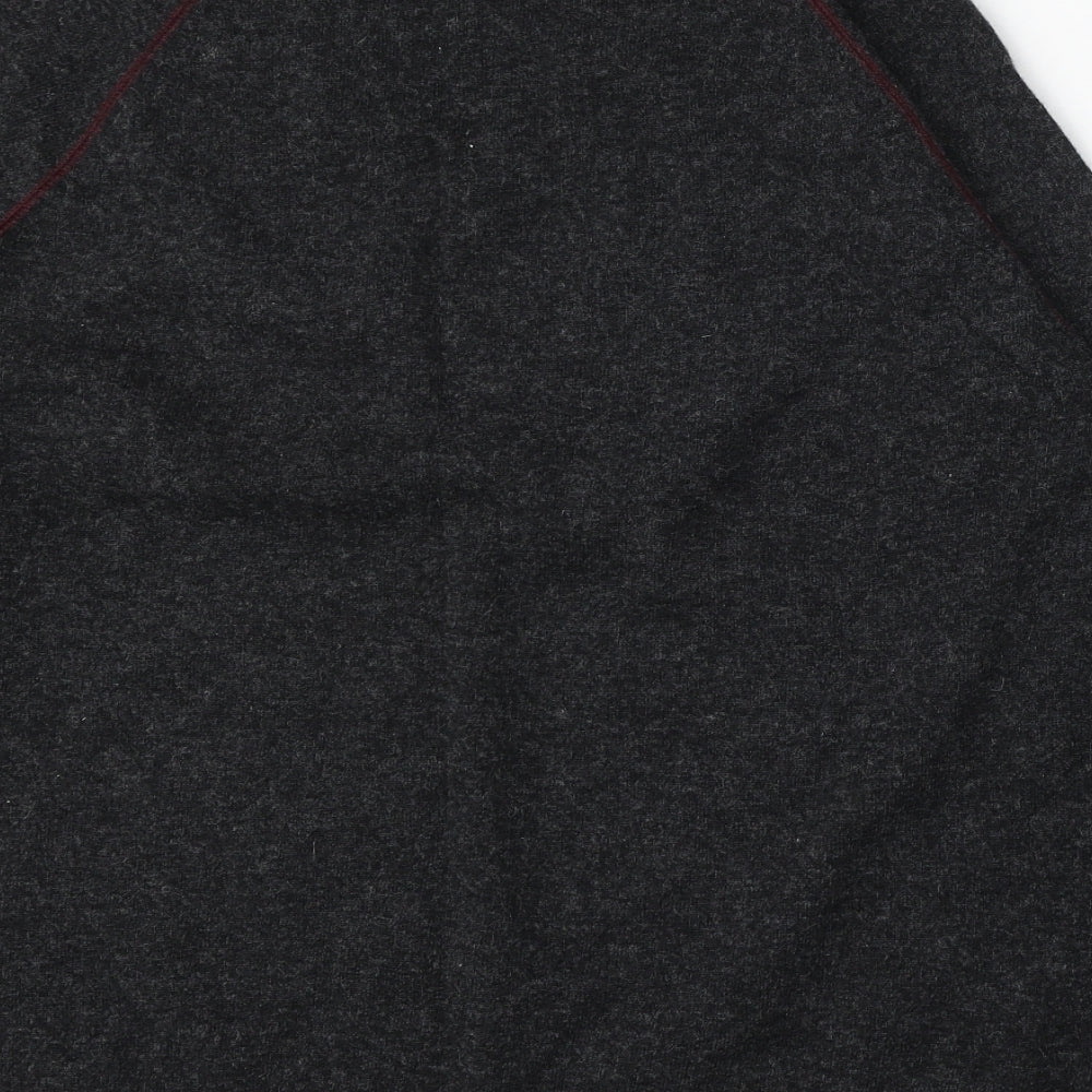 Racing Green Mens Grey Round Neck  Wool Pullover Jumper Size XL