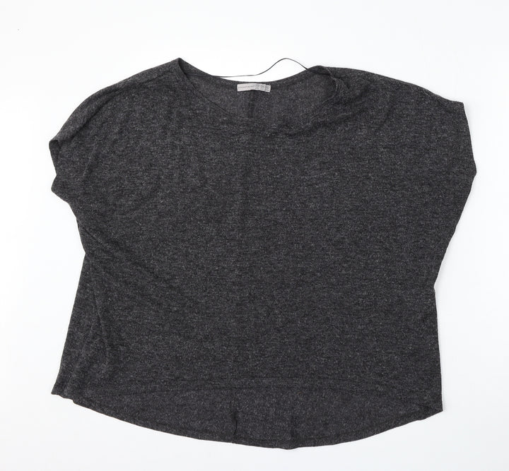 Atmosphere Womens Grey Round Neck  Polyester Pullover Jumper Size 10