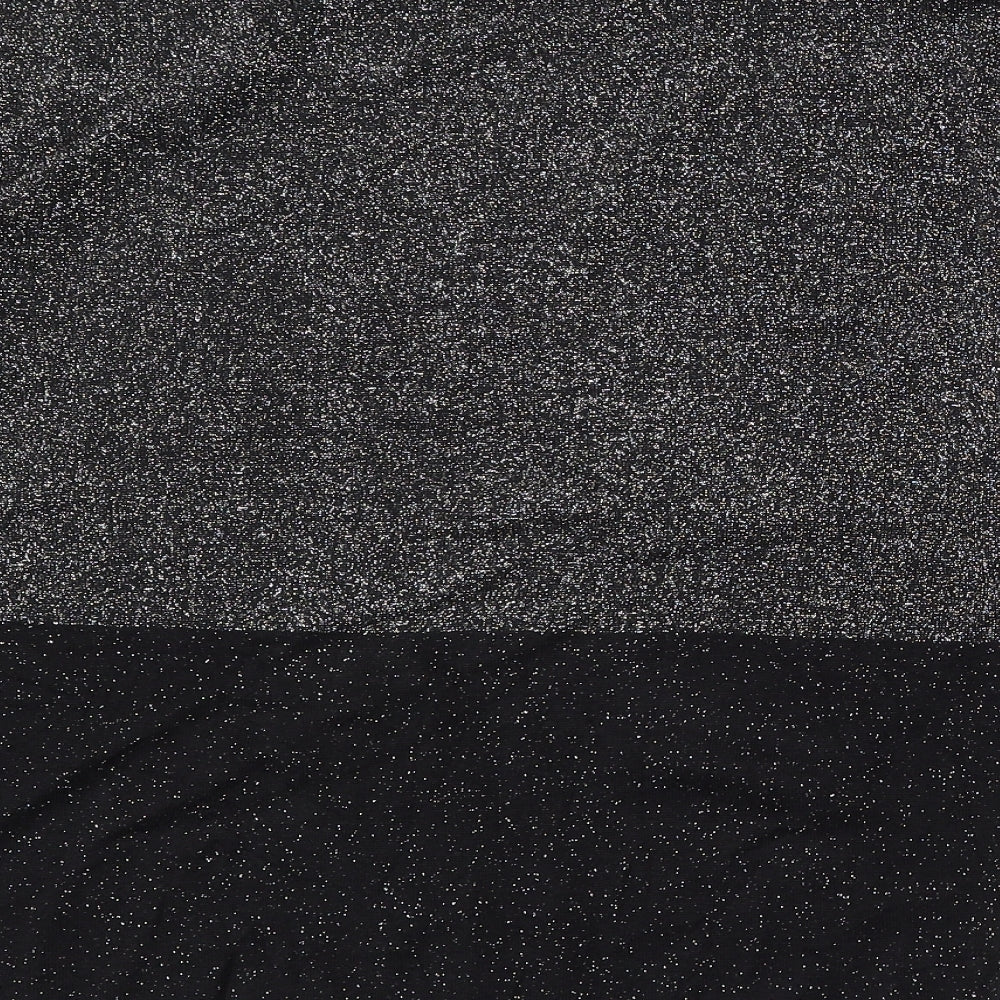 TU Womens Black Round Neck  Viscose Pullover Jumper Size 10