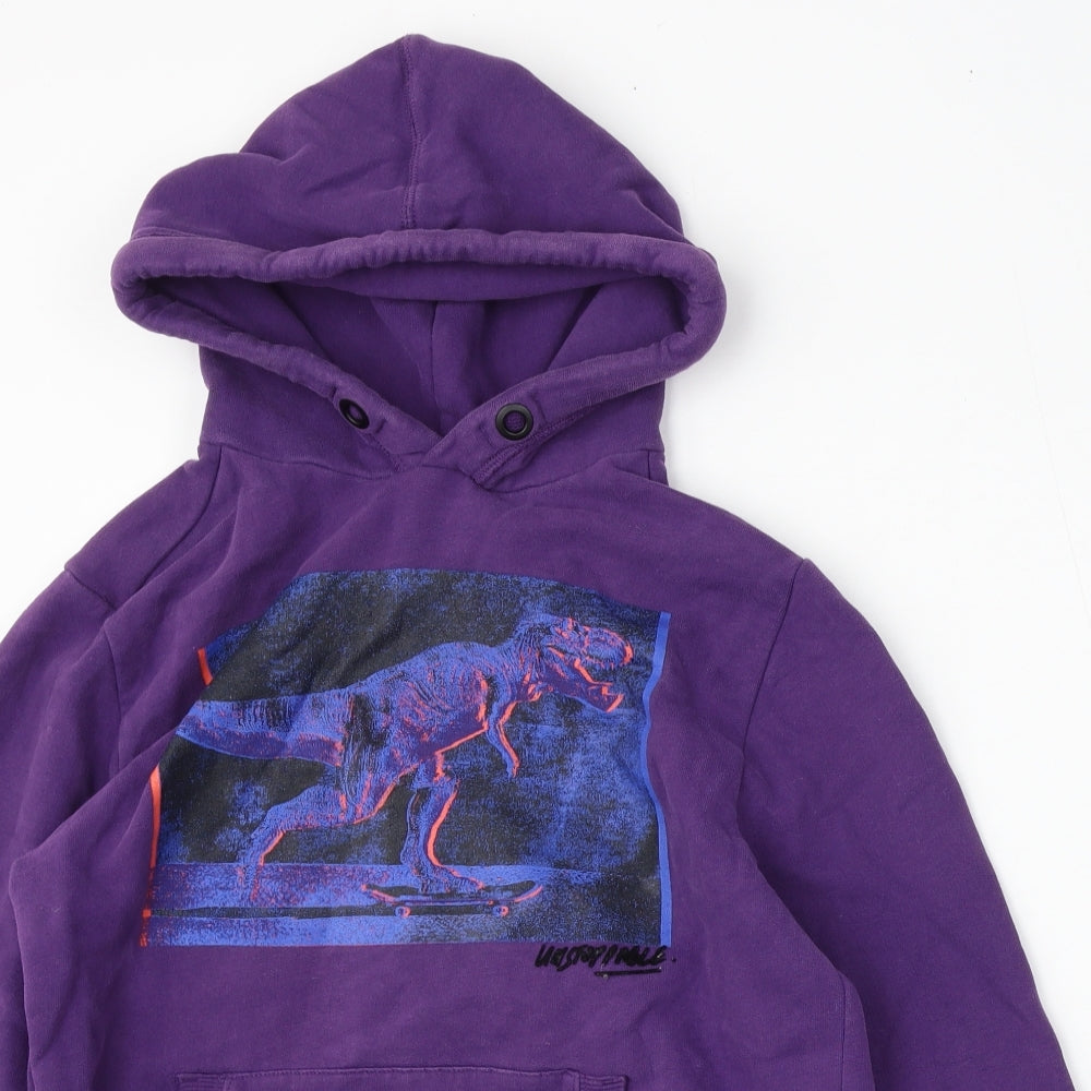 NEXT Boys Purple  Cotton Pullover Hoodie Size 11 Years
