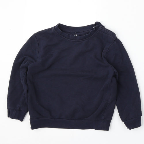 George Boys Blue  Cotton Pullover Sweatshirt Size 5-6 Years