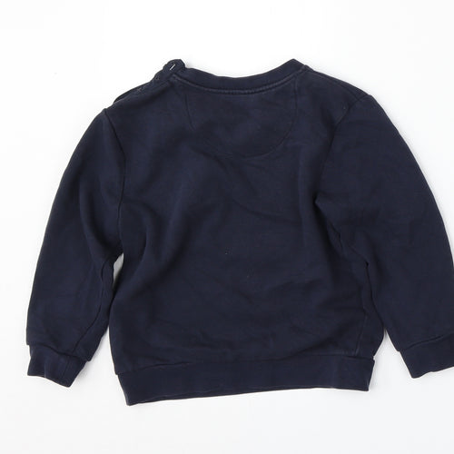 George Boys Blue  Cotton Pullover Sweatshirt Size 5-6 Years