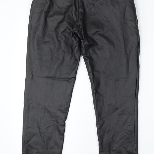 Boohoo Womens Black  Polyester Trousers  Size 28 L28 in Regular