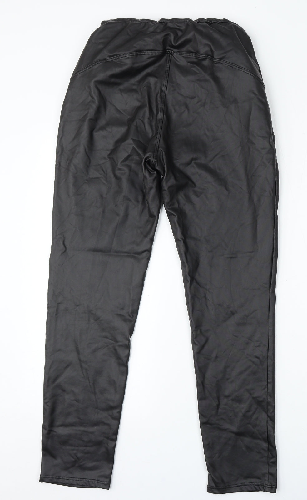Boohoo Womens Black  Polyester Trousers  Size 28 L28 in Regular