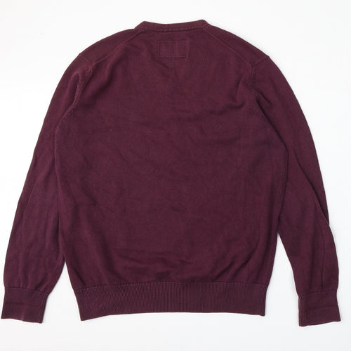 MCXX Mens Red  Cotton Pullover Sweatshirt Size M
