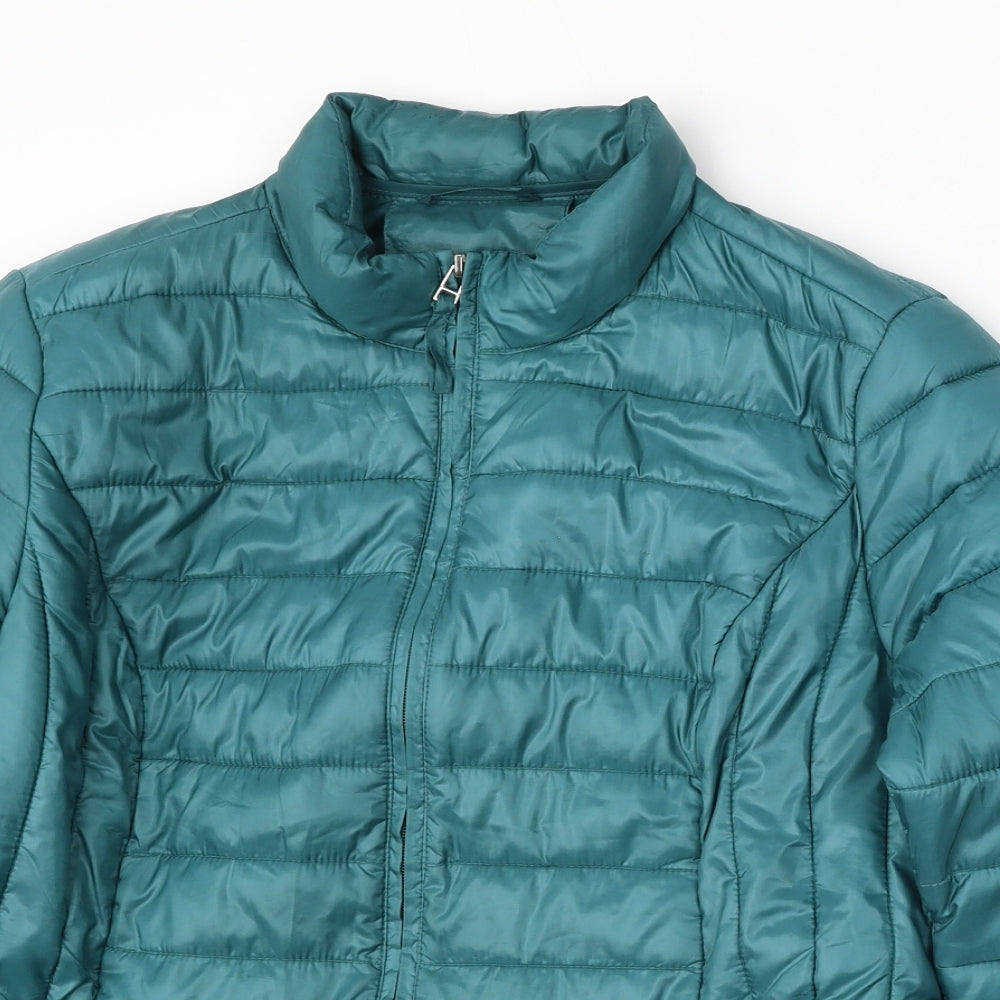 Preworn Womens Green   Puffer Jacket Jacket Size L  Zip