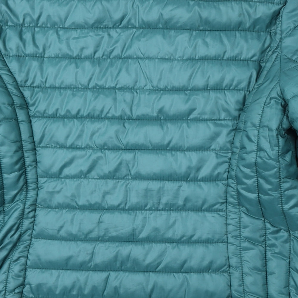 Preworn Womens Green   Puffer Jacket Jacket Size L  Zip