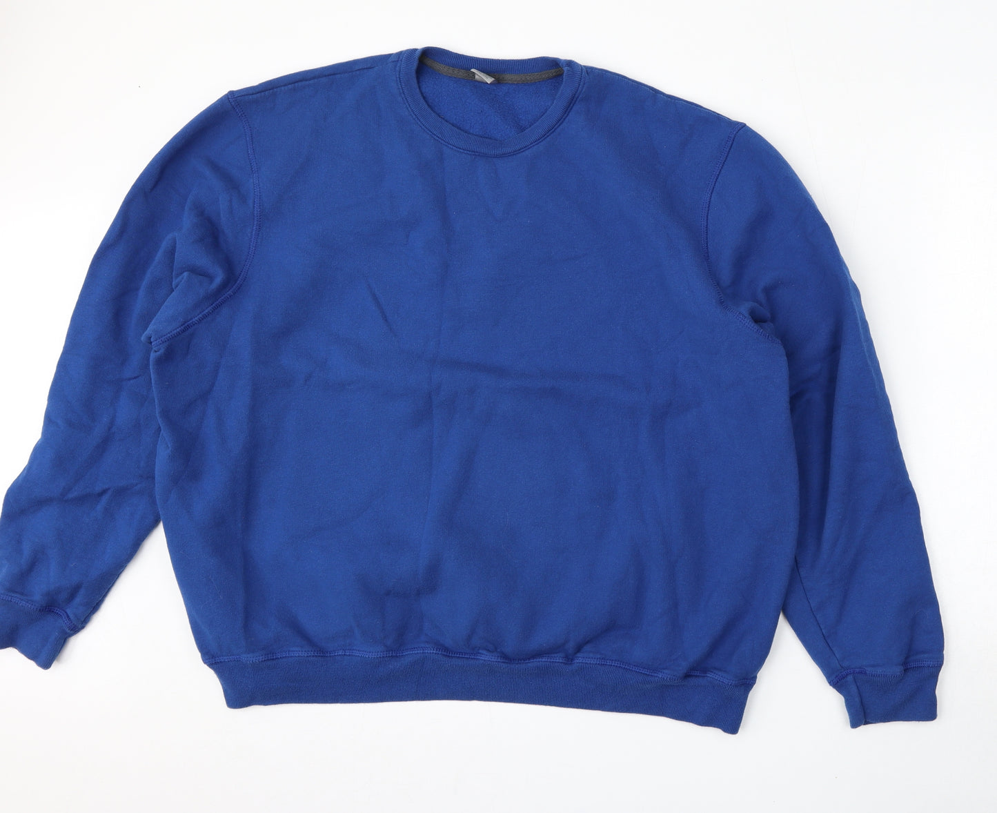 Champion Mens Blue  Cotton Pullover Sweatshirt Size 2XL