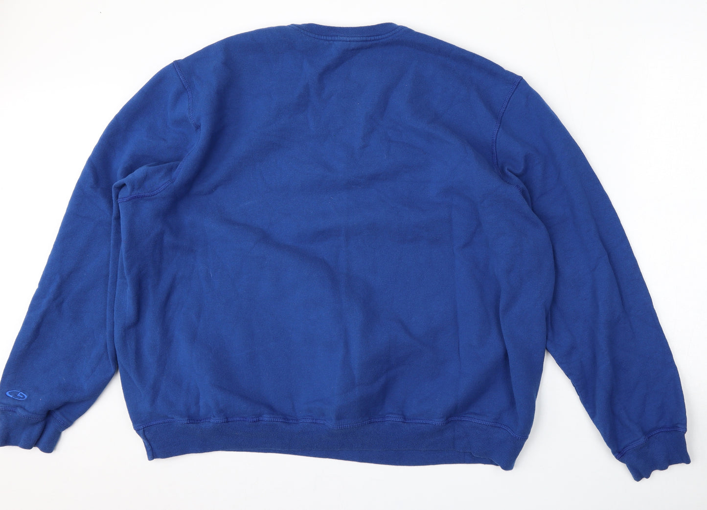 Champion Mens Blue  Cotton Pullover Sweatshirt Size 2XL