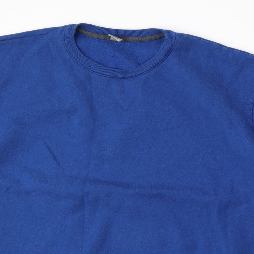 Champion Mens Blue  Cotton Pullover Sweatshirt Size 2XL