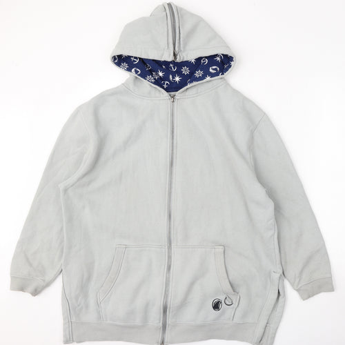 Holland America Line Womens Grey  Cotton Full Zip Hoodie Size M  Zip