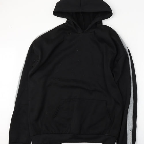 Boohoo Mens Black  Polyester Pullover Hoodie Size 2XL