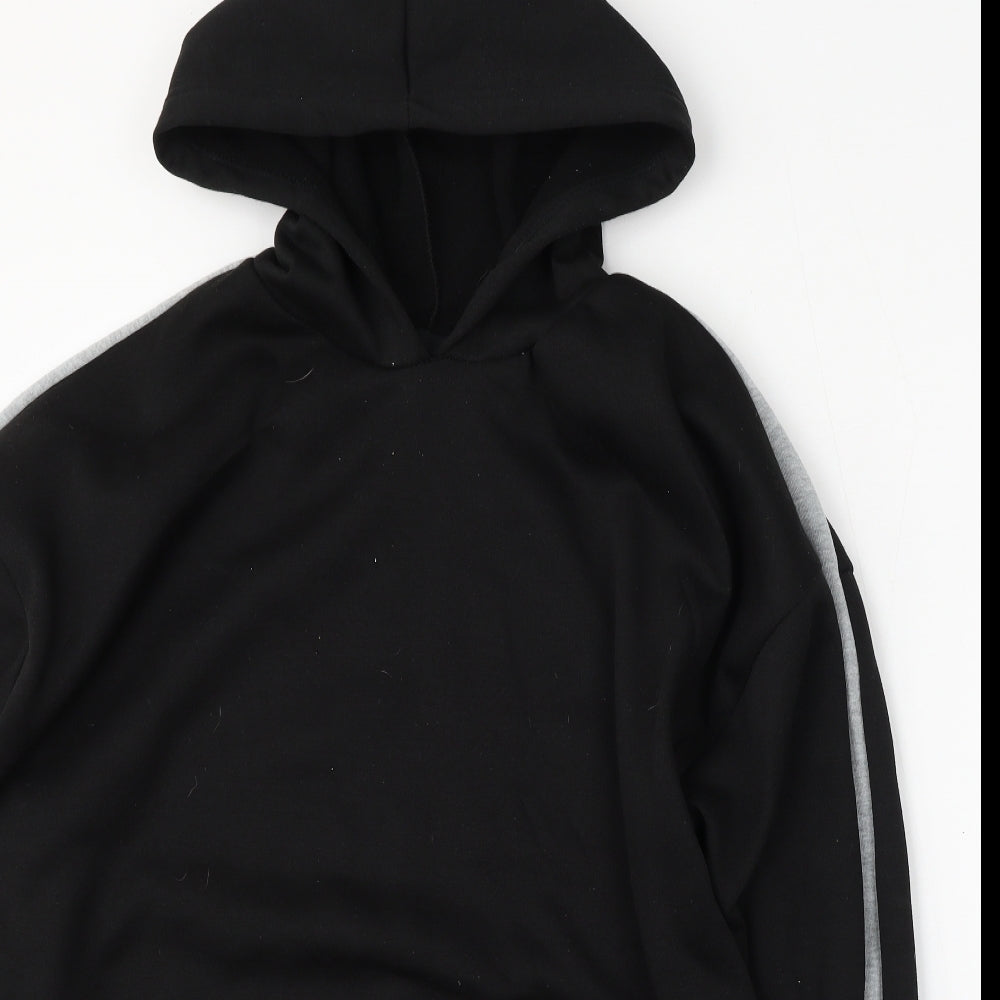 Boohoo Mens Black  Polyester Pullover Hoodie Size 2XL