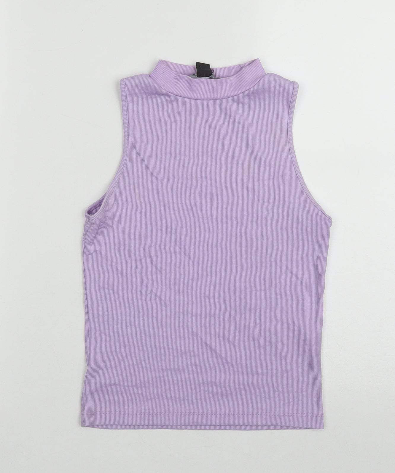 Primark Womens Purple  Polyamide Basic Tank Size S High Neck - Size 10-12