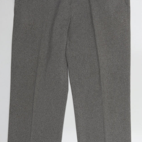 BHS Mens Grey  Polyester Trousers  Size 34 in L28 in Regular Zip