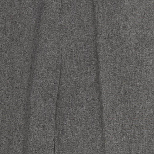 BHS Mens Grey  Polyester Trousers  Size 34 in L28 in Regular Zip