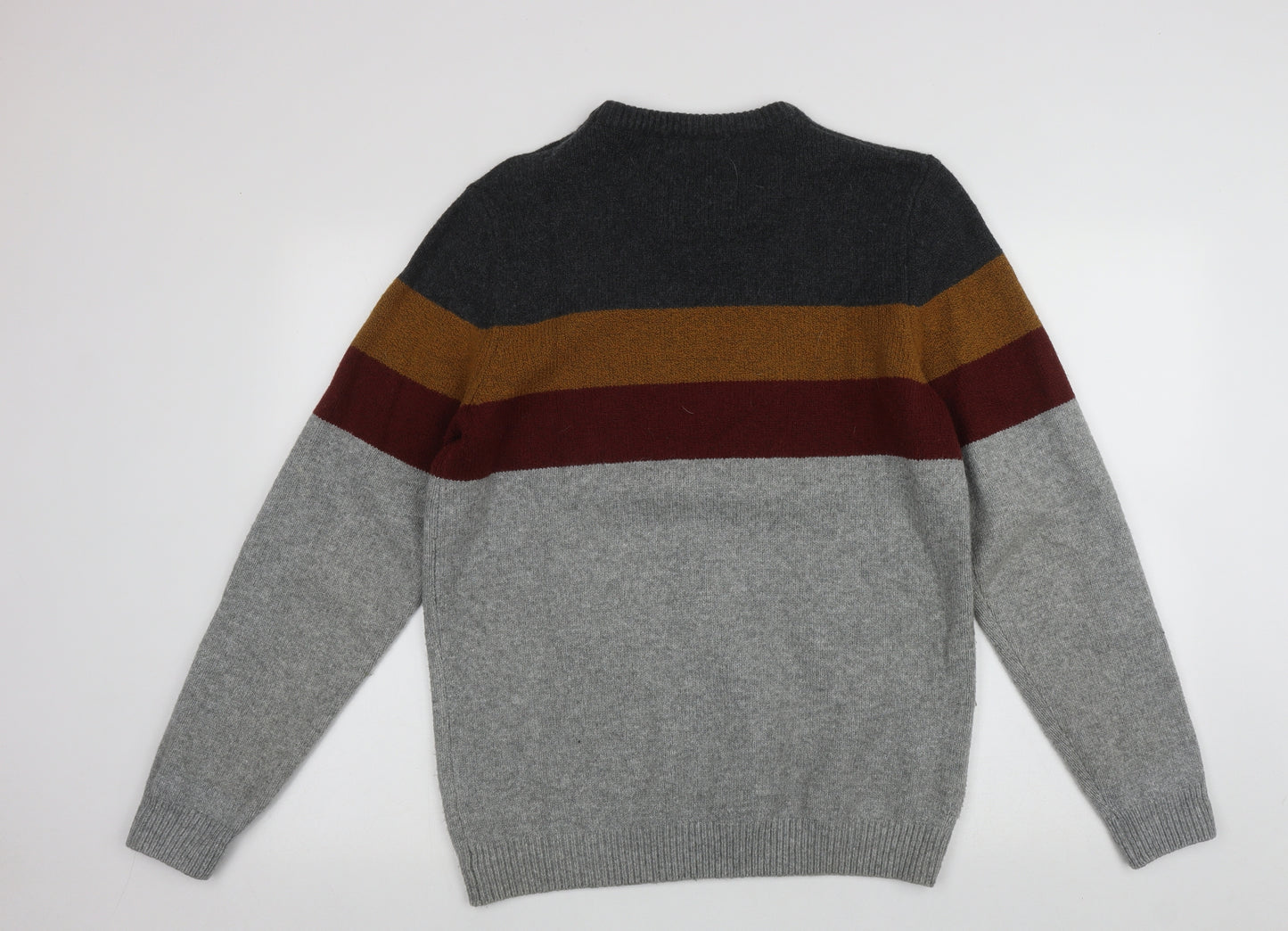 Matalan Mens Multicoloured Round Neck  Polyester Pullover Jumper Size M