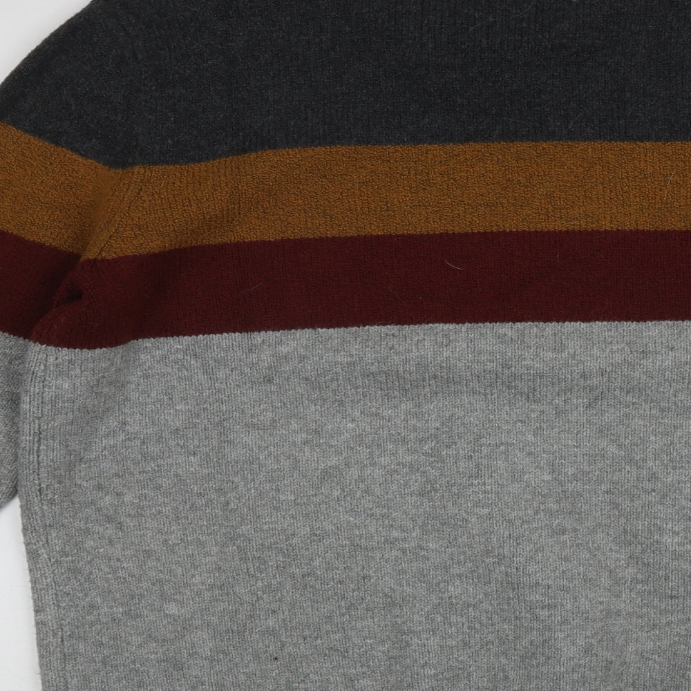 Matalan Mens Multicoloured Round Neck  Polyester Pullover Jumper Size M