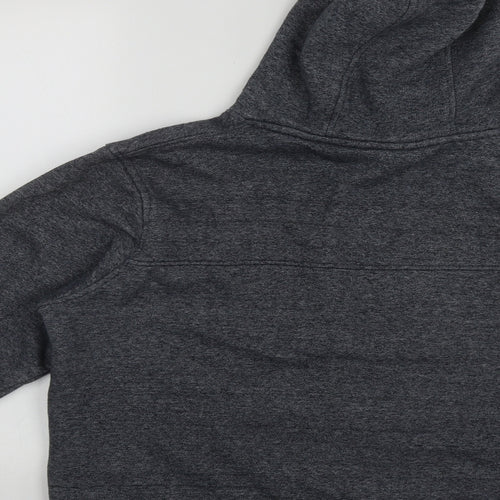 Duck and Cover Mens Grey  Cotton Pullover Hoodie Size XL