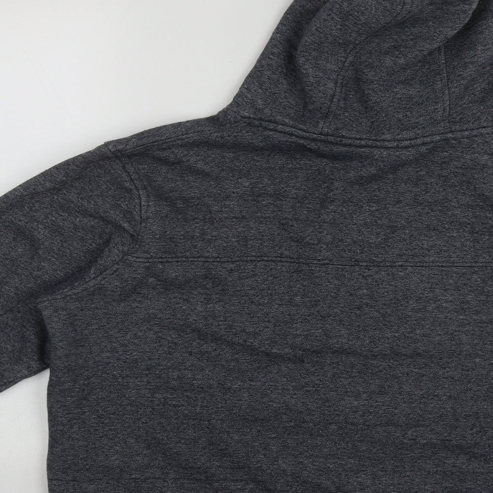 Duck and Cover Mens Grey  Cotton Pullover Hoodie Size XL