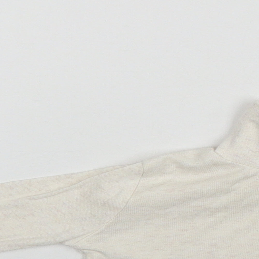 Primark Baby Beige  Cotton Basic Casual Size 6-9 Months Roll Neck
