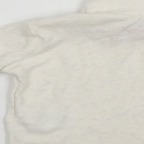 Primark Baby Beige  Cotton Basic Casual Size 6-9 Months Roll Neck