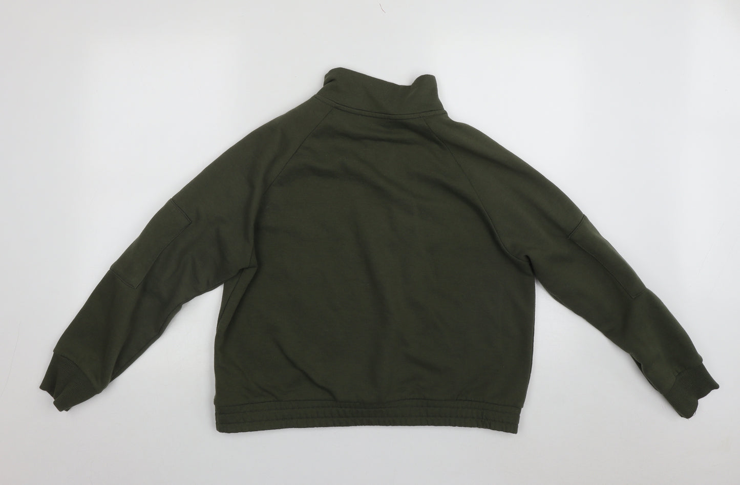 Primark Womens Green  Polyester Pullover Sweatshirt Size L  Zip