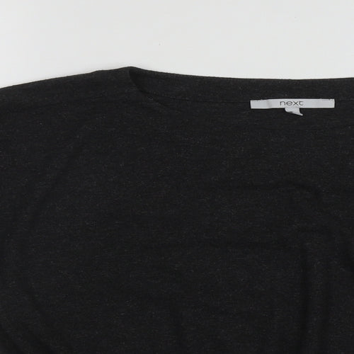 NEXT Womens Grey Scoop Neck  Polyester Pullover Jumper Size 6