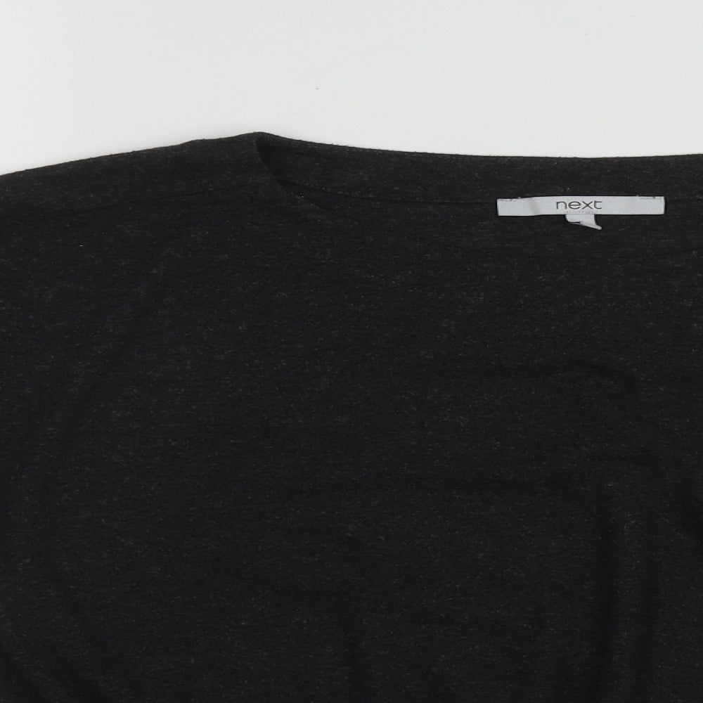 NEXT Womens Grey Scoop Neck  Polyester Pullover Jumper Size 6