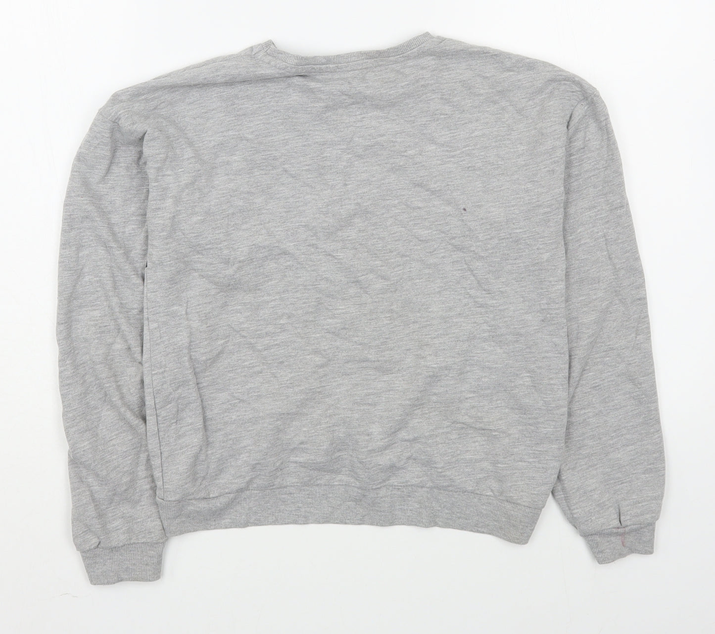 George Girls Grey  Cotton Pullover Sweatshirt Size 10-11 Years  Pullover