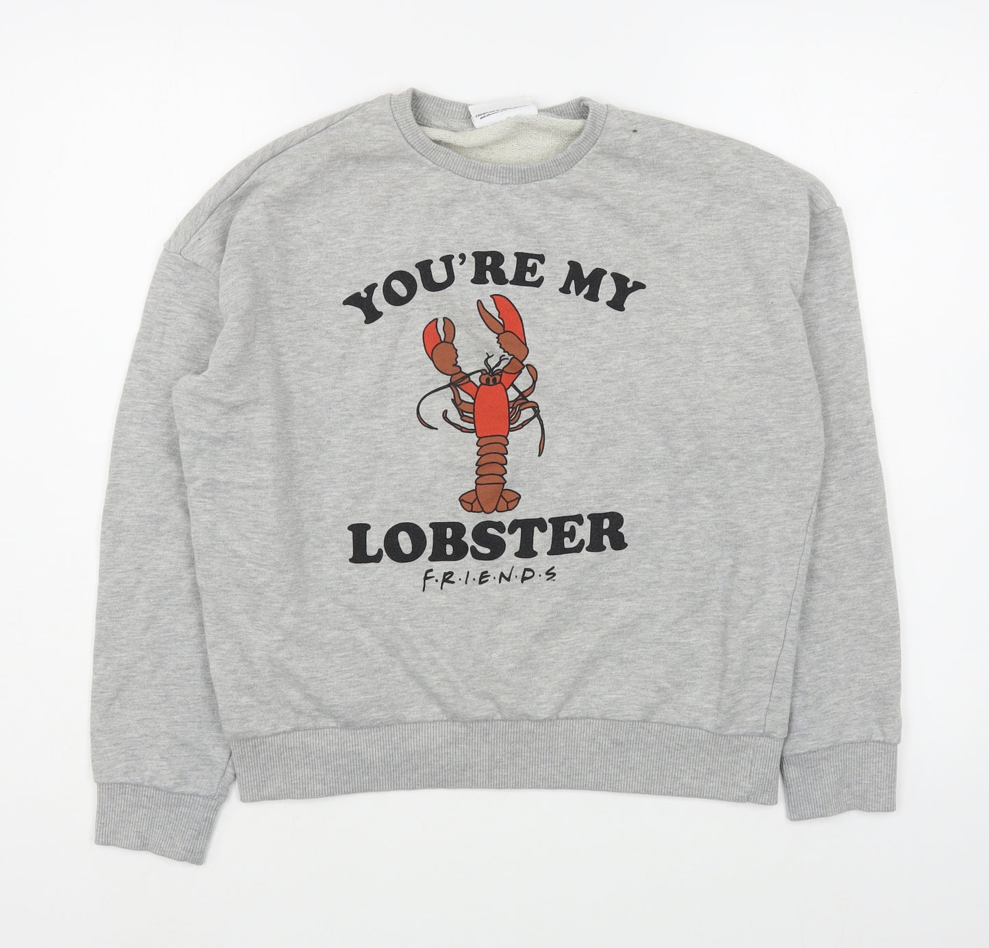 M&Co Girls Grey  Cotton Pullover Sweatshirt Size 14 Years  Pullover