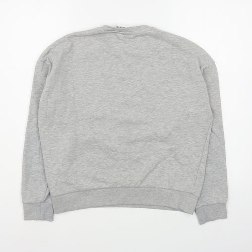 M&Co Girls Grey  Cotton Pullover Sweatshirt Size 14 Years  Pullover
