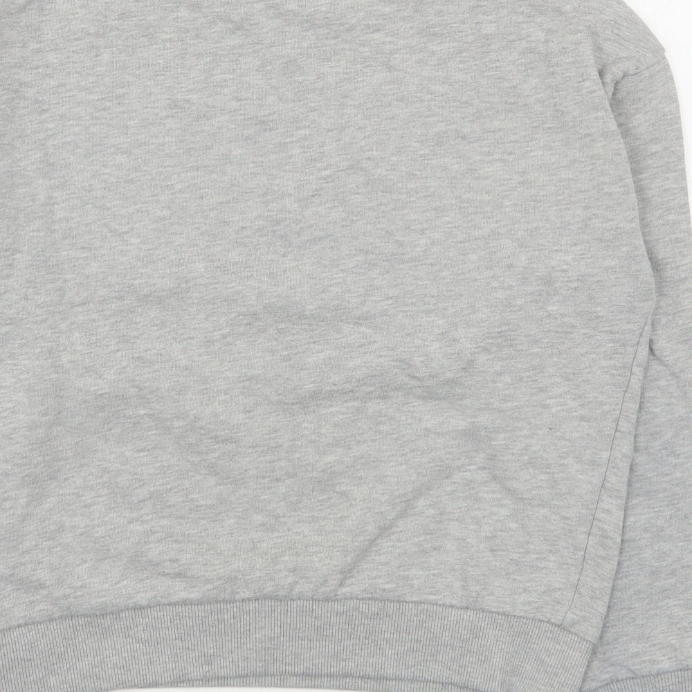 M&Co Girls Grey  Cotton Pullover Sweatshirt Size 14 Years  Pullover