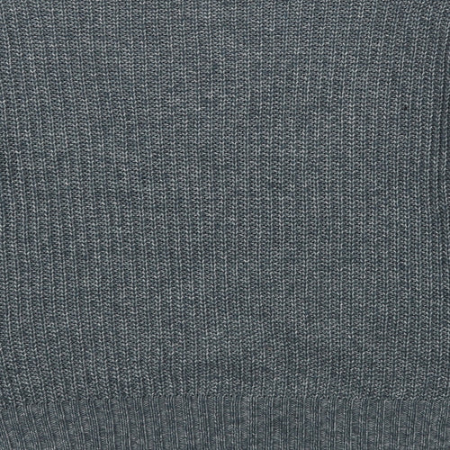 Rachel Roy Womens Blue Boat Neck  Acrylic Pullover Jumper Size M