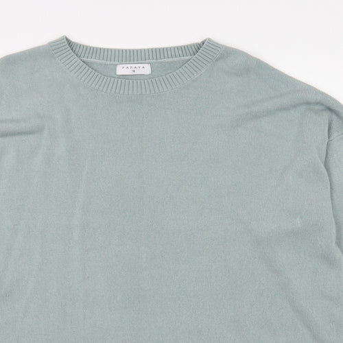 Matalan Womens Green Boat Neck  Acrylic Pullover Jumper Size 16
