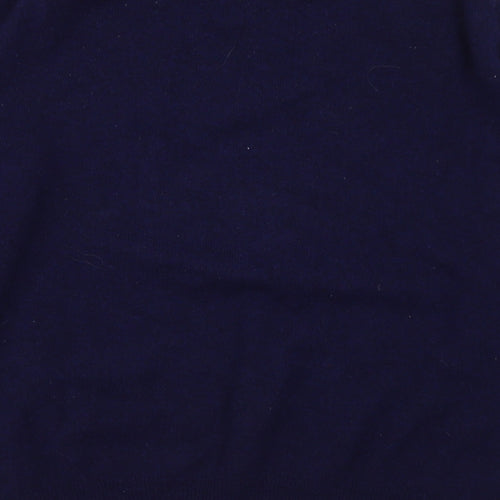 Marks and Spencer Mens Blue Round Neck  Wool Pullover Jumper Size L