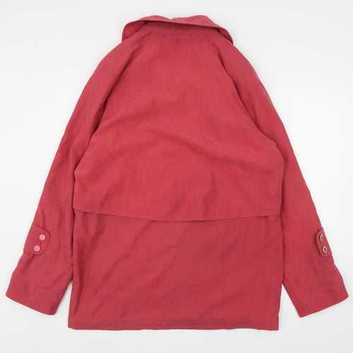 Gold Womens Pink   Overcoat Coat Size M  Zip