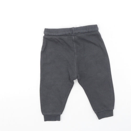 F&F Baby Grey  Cotton Jogger Trousers Size 6-9 Months