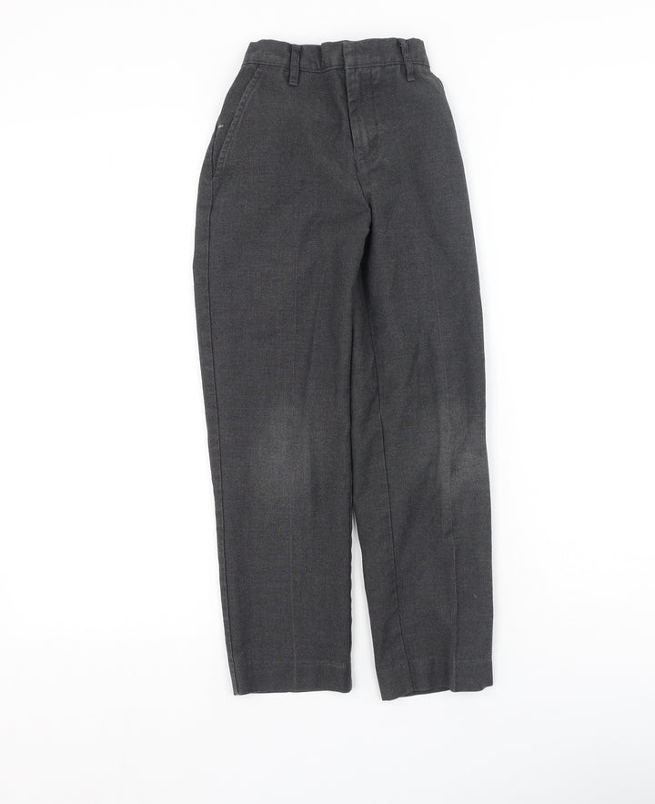TU Boys Grey  Polyester Dress Pants Trousers Size 8 Years  Regular