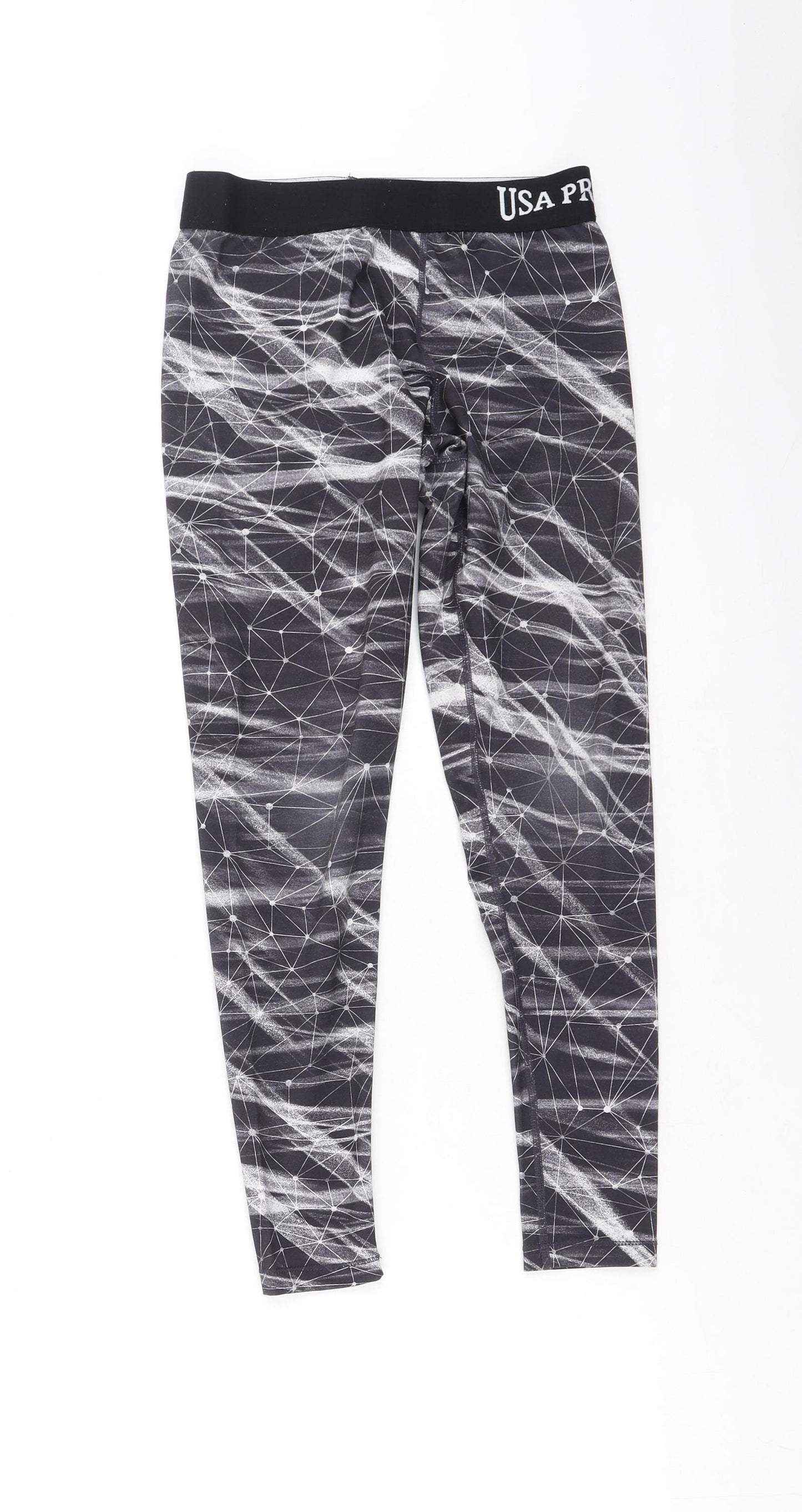 USA Pro Girls Grey Tie Dye Polyester Jegging Trousers Size 11-12 Years  Regular