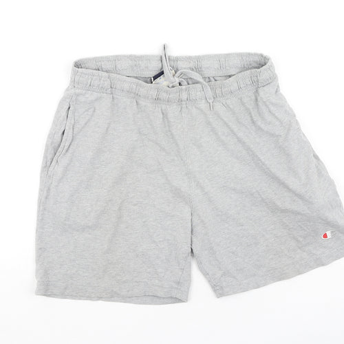 Champion Mens Grey  Cotton Sweat Shorts Size M L10 in Regular